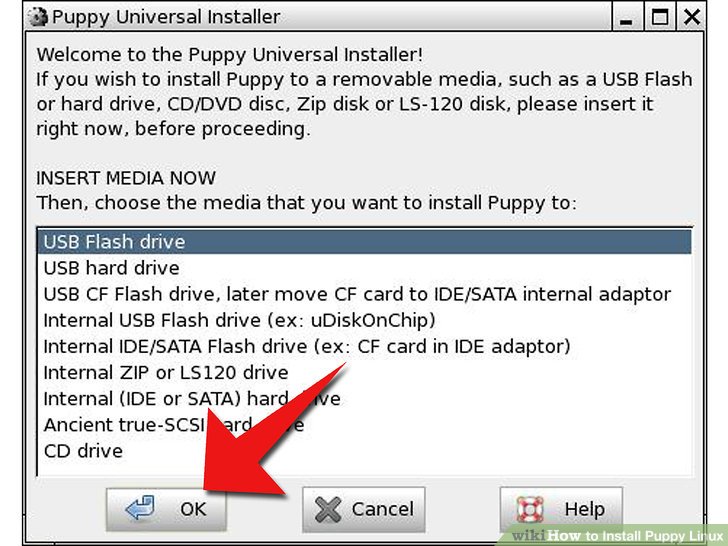 Install puppy linux usb drive